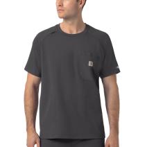Pewter Men's Force&reg; Cross-Flex Knit Crewneck Tee