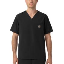 Black Men's Rugged Flex&reg; Field V-Neck Top