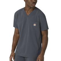 Approaching Storm Cross-Flex Modern Fit V-Neck Scrub Top
