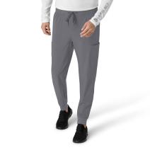 Pewter Cross-Flex Modern Fit Jogger Scrub Pant