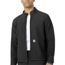 Black Men's Rugged Flex® Modern Fit Bonded Fleece Jacket