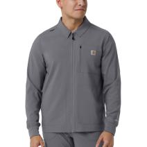 Pewter Men's Force® Cross-Flex Lightweight Scrub Jacket