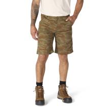 Army Green Camo Relaxed 10" Rigby Dungaree Short