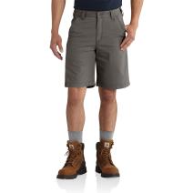 Gravel Rugged Flex® Relaxed Fit Canvas Work Short - 10 Inch