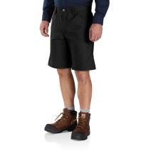 Black Rugged Professional™ Series Relaxed Fit Short - 10 Inch