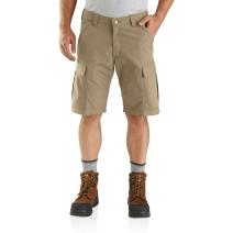 Dark Khaki Force® Relaxed Fit Ripstop Cargo Work Short - 11 Inch