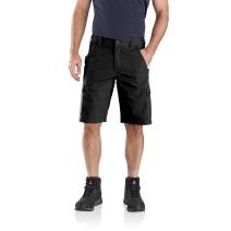 Black Rugged Flex® Relaxed Fit Ripstop Cargo Work Short - 11 Inch