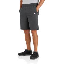 Carbon Heather Relaxed Fit Midweight Fleece Short - 9 Inch