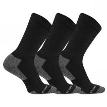 Black Comfort Stretch Work Crew Sock