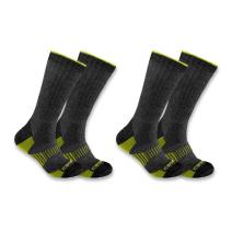 Charcoal Heather Midweight Synthetic-Wool Blend Boot Sock 2-Pack