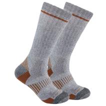 Gray Midweight Synthetic-Wool Blend Boot Sock 2-Pack