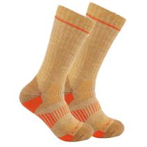 Khaki Midweight Synthetic-Wool Blend Boot Sock 2-Pack
