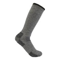 Charcoal Heavyweight Wool Blend Boot Sock