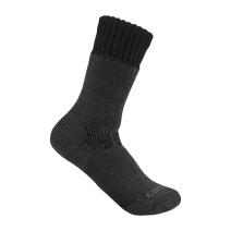 Black Heavyweight Synthetic-Wool Blend Boot Sock