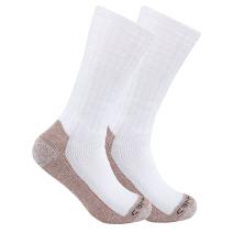White Midweight Steel Toe Boot Sock 2-Pack