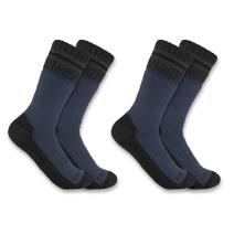 Denim Heavyweight Synthetic-Wool Blend Boot Sock 2-Pack