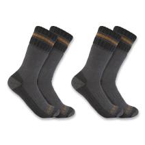 Gray Heavyweight Synthetic-Wool Blend Boot Sock 2-Pack