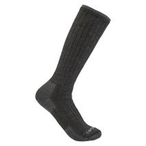 Carbon Heather Midweight Synthetic-Wool Blend Boot Sock