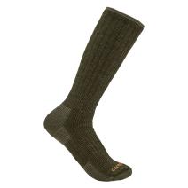 Olive Midweight Synthetic-Wool Blend Boot Sock