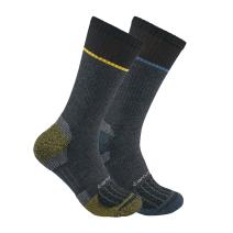 Black Force® Midweight Steel Toe Crew Sock 2-Pack