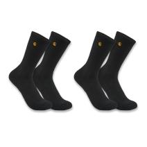 Black Force® Midweight Crew Sock 2-Pack