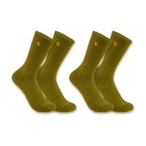 Bronze Green  Force® Midweight Crew Sock 2-Pack