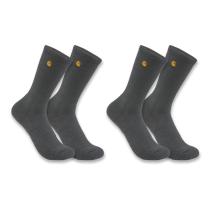 Carbon Heather Force® Midweight Crew Sock 2-Pack
