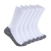 White Midweight Crew Sock 6-Pack