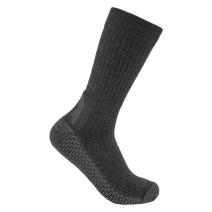 Carbon Heather Force® Grid Midweight Synthetic-Merino Wool Blend Crew Sock
