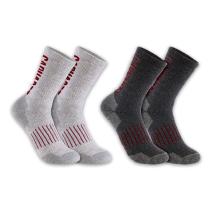 Assorted Midweight Synthetic-Wool Blend Logo Crew Sock 2-Pack