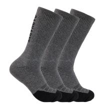 Carbon Heather Force® Midweight Logo Crew Sock 3-Pack