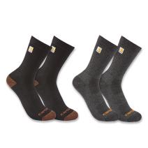 Assorted Black Midweight Logo Crew Sock 2-Pack