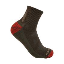 Olive Midweight Merino Wool Blend Quarter Sock
