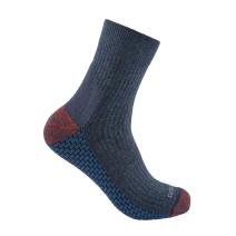 Navy Heather Force® Grid Midweight Short Crew Sock
