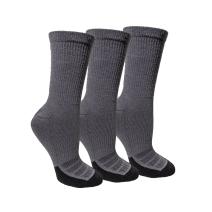 Carbon Heather Force® Midweight Logo Short Crew Sock 3-Pack