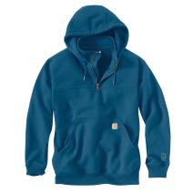 Dark Tranquil Blue Heather Rain Defender&reg; Loose Fit Heavyweight Quarter-Zip Sweatshirt