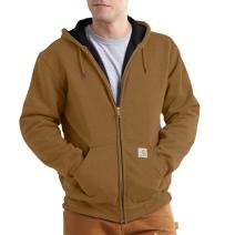 Carhartt Brown Rutland Thermal Lined Zip Front Hooded Sweatshirt