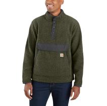 Basil Heather Relaxed Fit Fleece Pullover