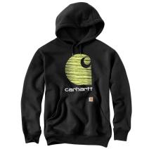 Black Rain Defender® Loose Fit Midweight "C" Logo Graphic Sweatshirt