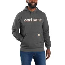Carbon Heather Rain Defender® Loose Fit Midweight Logo Graphic Sweatshirt