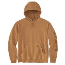 Carhartt Brown Relaxed Fit Midweight Garment Dyed French Terry Graphic Sweatshirt