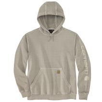 Greige Relaxed Fit Midweight Garment Dyed French Terry Graphic Sweatshirt