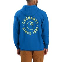 Beacon Blue Heather Rain Defender® Loose Fit Midweight 1889 Graphic Sweatshirt