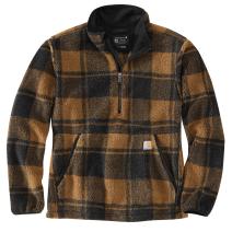 Carhartt Brown/Black Plaid Loose Fit Fleece Pullover