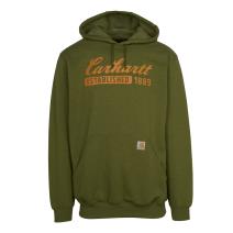 Dill Heather Loose Fit Midweight Script Logo Graphic Sweatshirt