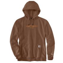 Mocha Heather Force® Relaxed Fit Lightweight Logo Graphic Sweatshirt