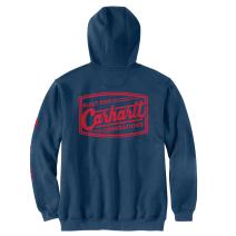 Deep Ocean Heather Loose Fit Midweight Built Graphic Sweatshirt