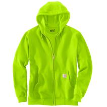 Bright Lime Loose Fit Midweight Full-Zip Sweatshirt