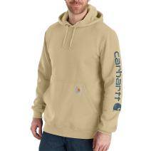 Beach Heather Loose Fit Midweight Logo Sleeve Graphic Sweatshirt
