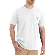 White Relaxed Fit Workwear Pocket T-Shirt